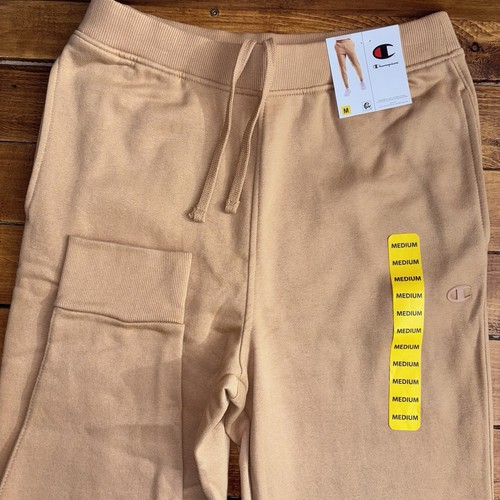 Champion Reverse Weave Jogger Sweatpants Men’s MEDIUM Whole Wheat Brown NEW
