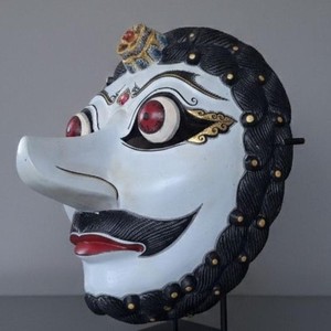 Vintage Classic Yogya Dance Mask, Central Java, Indonesia