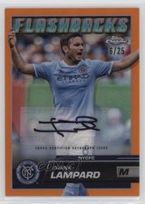 2023 Topps Chrome MLS Flashbacks Orange Refractor 16/25 Frank Lampard Auto 0vl1
