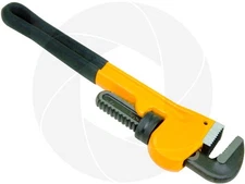 Heavy Duty 14" Iron Straight Pipe Adjustable Wrench Plumbing Water Gas Soft Grip