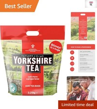 Massive 1040 Count Black Tea Bags - Medium Caffeine Strength, Milk-Free 0.06 per strip