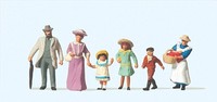 Preiser HO 12132 Figurenset Familie Um 1900 NEU OVP