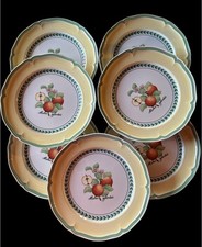 8 piatti Villeroy & Boch giardino francese Valence Germania 1 HA UN CHIP
