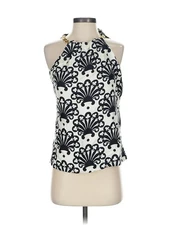 Assorted Brands Women Ivory Sleeveless Silk Top 2