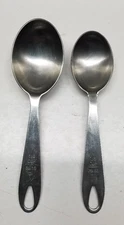 Martha Stewart Everyday MSE 2 Measuring Scoop Spoons 1/8 & 1/4 Cup Stainless