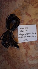 150cm Single Phono to Single Phono x2