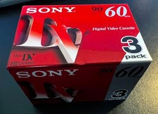 3 Pack Sony DV60 DVM60 Mini DV Digital Tape Video Cassette Brand New SEALED