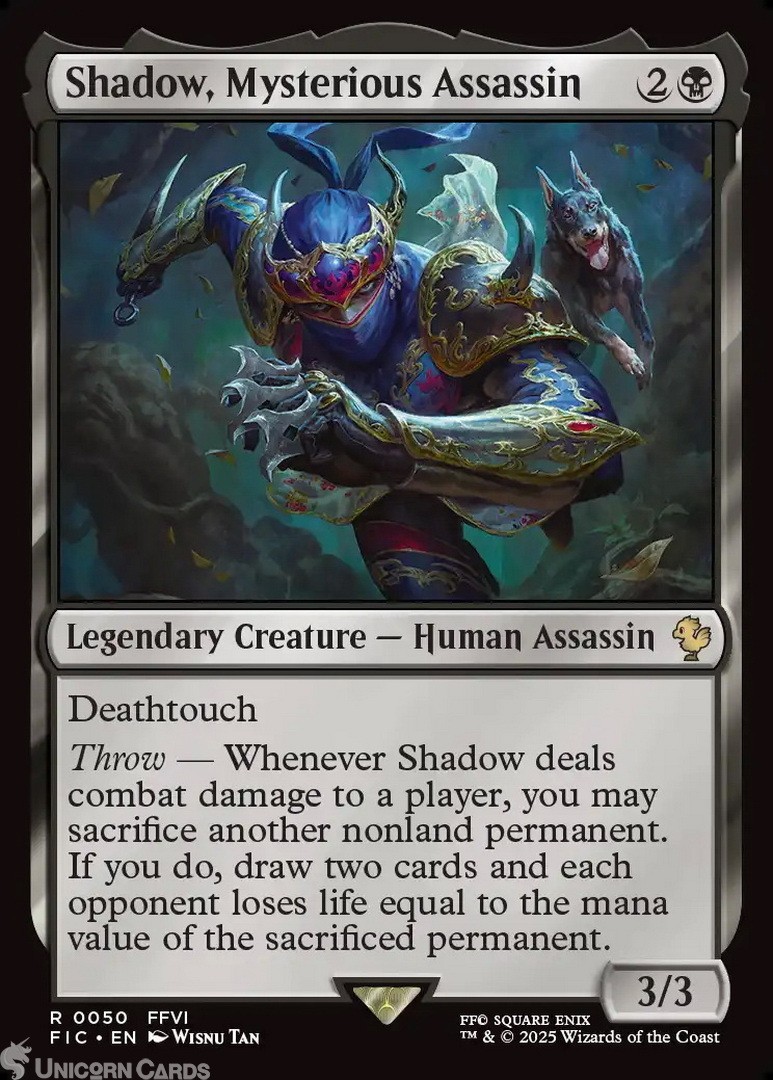 Shadow, Mysterious Assassin : Mint MTG Card : Final Fantasy Commander Decks