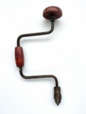 Vintage Made in Germany Hand Brace Drill Wood...