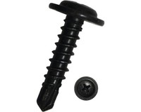 Bohrschraube Linsenkopf M. Kreuzschlitz Din 7504 4,2X13 Mm Schwarz Verzinkt, 100