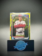 2024 Bowman Chrome Sapphire #BCP-234 Juan Flores 1st Bowman Chrome Yellow /75 RC