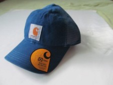 Carhartt Force Canvas Mesh Back Hat AH0286, Blue, Snapback One Size