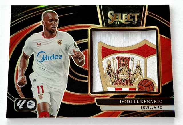 2024-25 Panini Select Jumbo Swatch Black🔥One of One🔥Dodi Lukebakio Sevilla FC