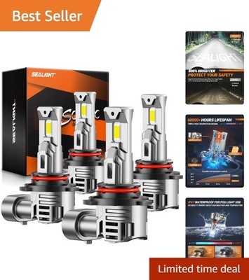 Precision-Focused S1 Pro 9005 9006 Bulbs - 6500K Cool White for Safe Driving