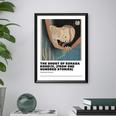 Hokusai - Druckbild ''Ghost of Kohada Koheiji'' - INKLUSIVE RAHMEN 40X30