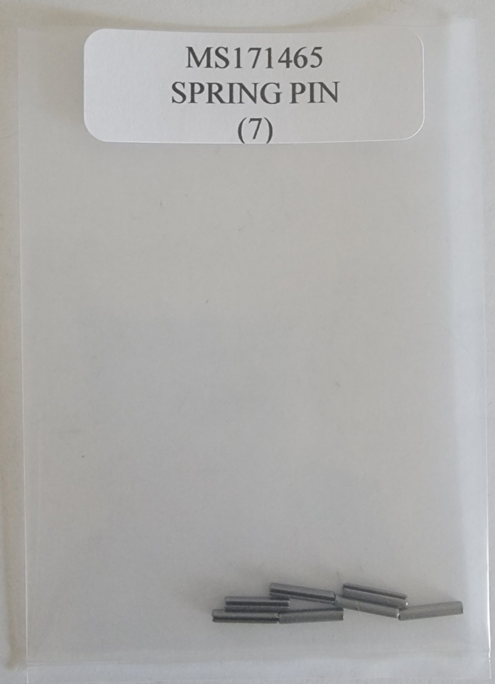 MS171465 Spring Pin Roll Pin 5/64 X 7/16" Slotted Stainless Steel - Lot of 7