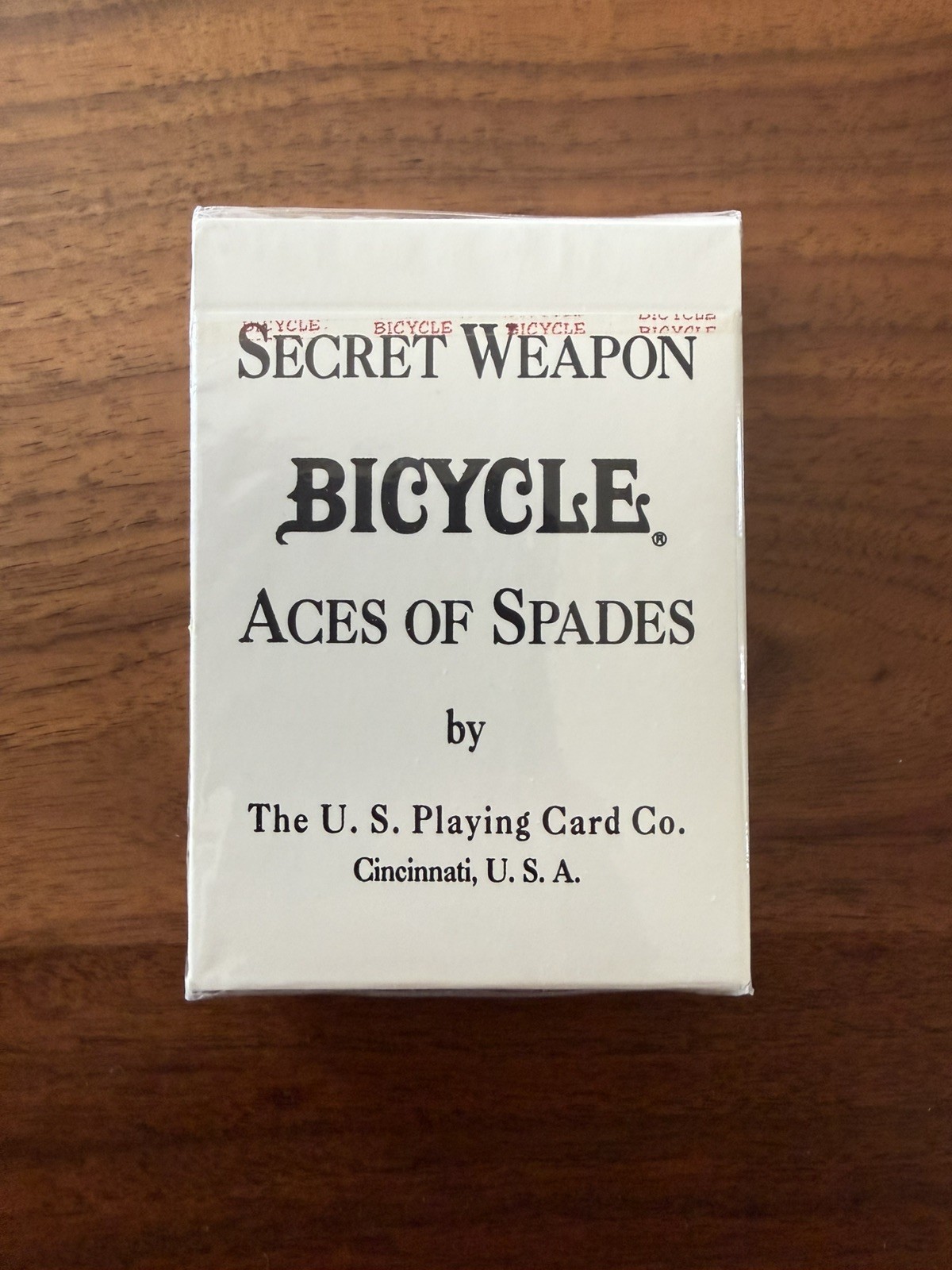 Secret Weapon Ace Of Spades Desert Shield Playing Cards Aces
