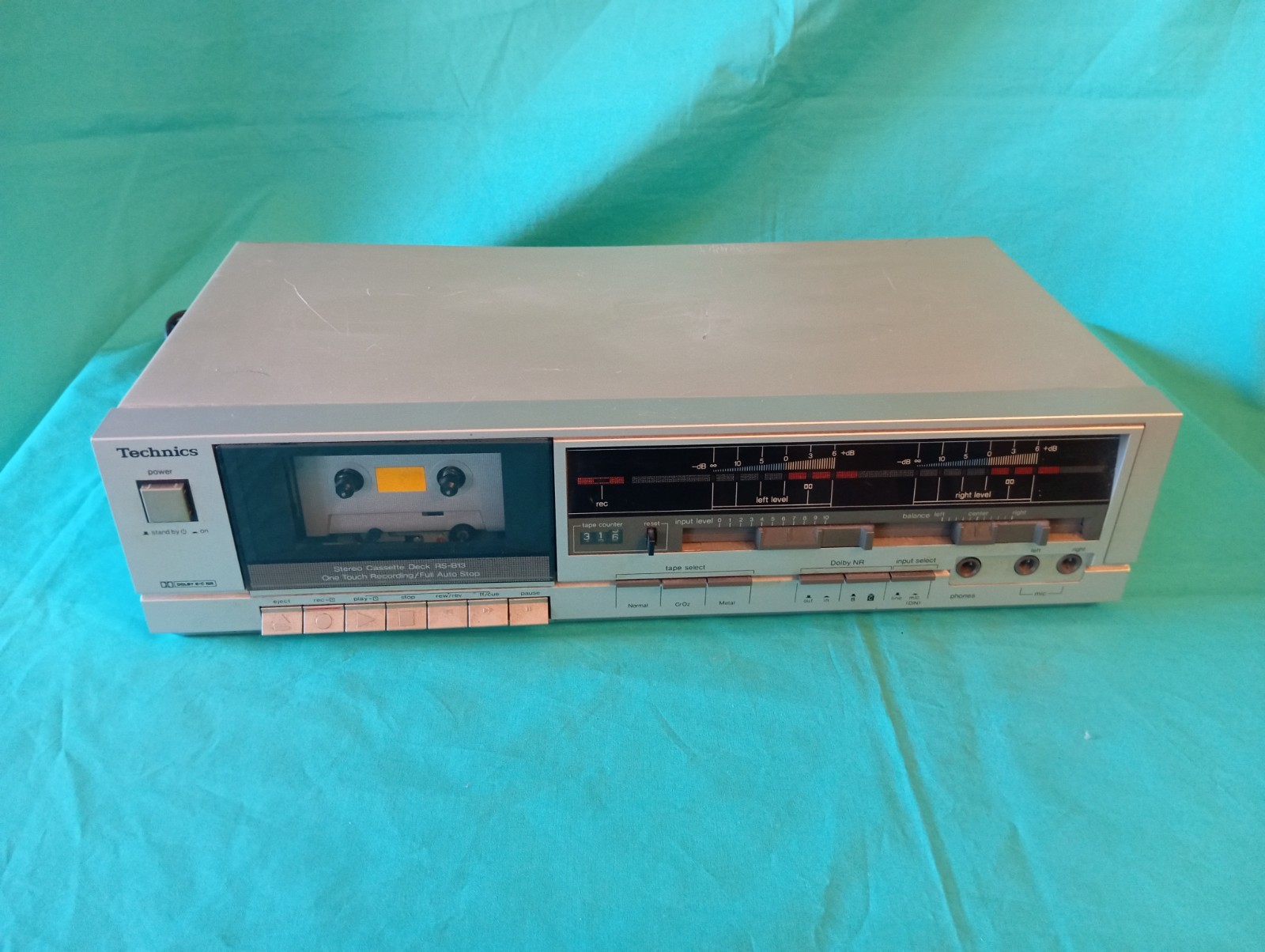 TECHNICS RS-B13 Cassette Deck PIASTRA Vintage Audio Hi-Fi TESTATO E FUNZIONANTE