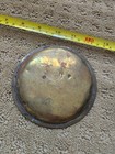 Decorative small vintage brass dish with etching — photo 3