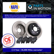 2x Solid Brake Discs and Pads fits MINI COOPER R56 1.6 Rear 06 to 13 259mm Set