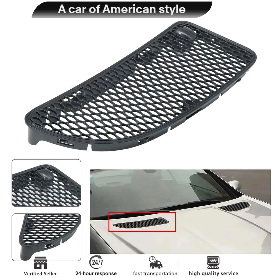 Black Front Right Hood Grille For R171 SLK280 300 350 SLK55 AMG 2005-11 US Stock - Изображение 4 из 4