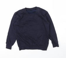Pullover Pulli Jungen UK Gr&ouml;&szlig;e 7 Jahre George Blau