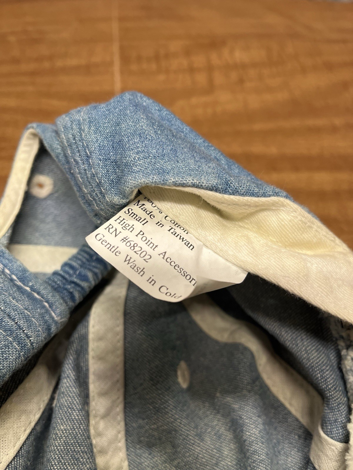 Vintage Plain Blank Denim Solid Size Small Hat - image 6