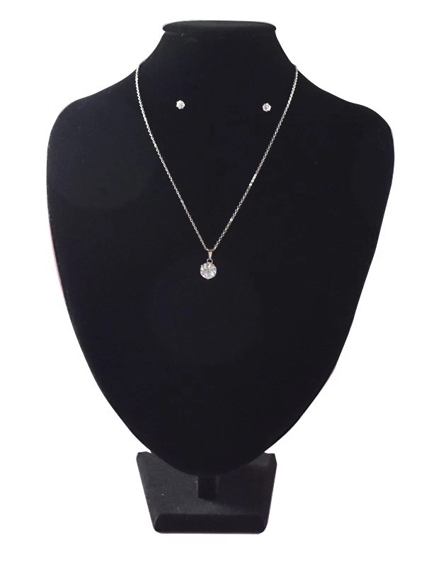 Parure donna acciaio inox e zirconi | Collana 45 cm + orecchini luce - Immagine 2 di 4