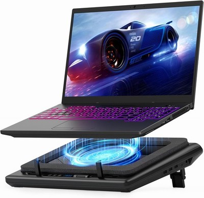 llano Gaming Laptop Kühler 14cm Turbo-Lüfter Kühlpad 15-19 Zoll 3-Port USB