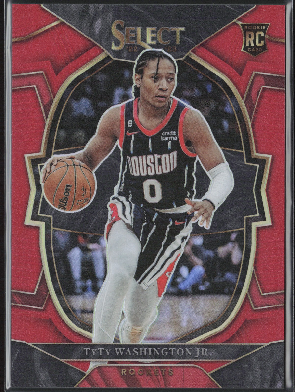 TyTy Washington Jr RC Rookie 2022-23 Select Red Prizm #70 /199 Houston Rockets