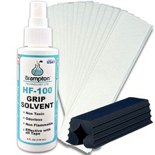 Golf Club Regripping Kit: 15 Grip Tape Strips, Vise Clamp  Odorless Solvent