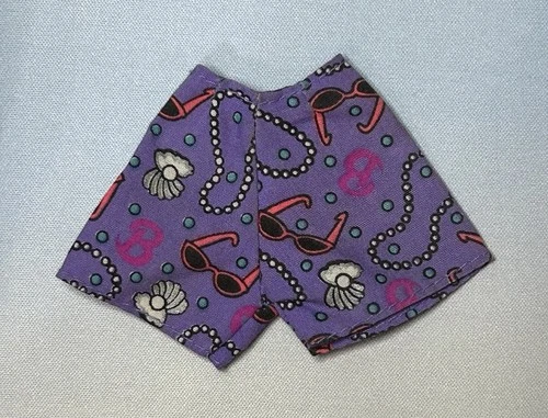 Vintage *Barbie* Clothes~ Purple Shorts, "Pearl Beach Fashions" 1997