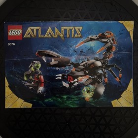 LEGO Atlantis- Deep Sea Striker (8076)-complete W/minifigs And Stickers.