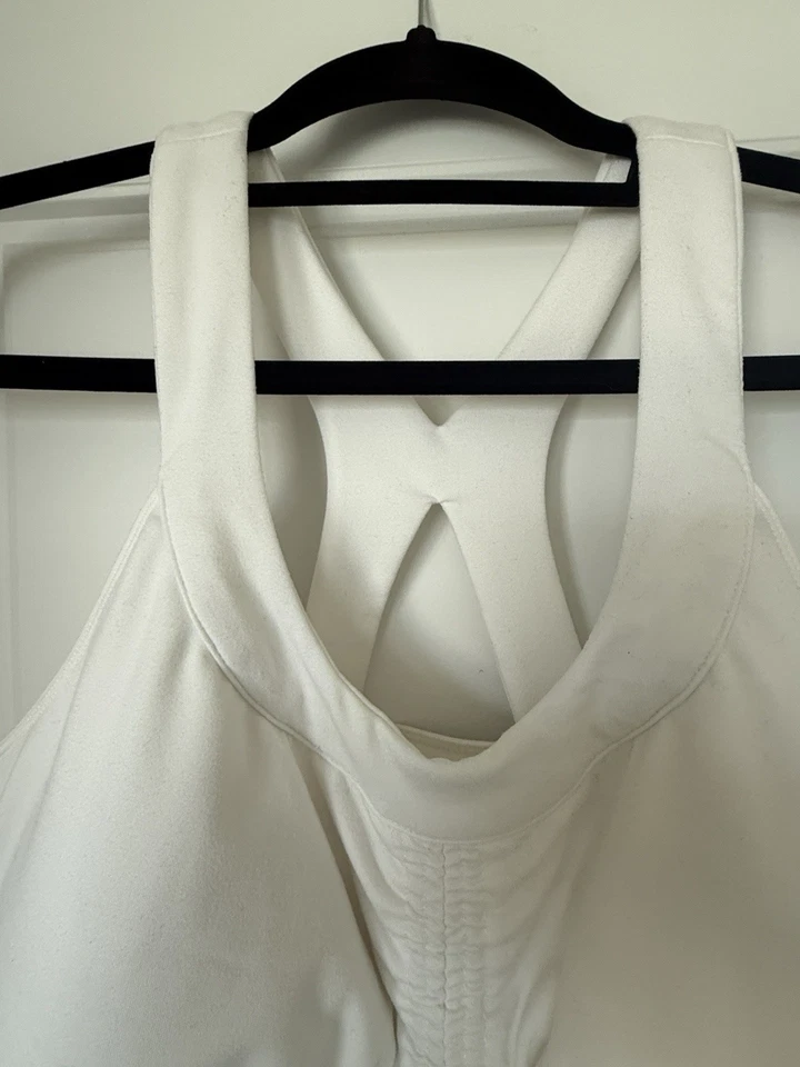 Camiseta sin mangas Soybu para mujer blanca acanalada con espalda deportiva ocio yoga talla XL Foto 3 de 4