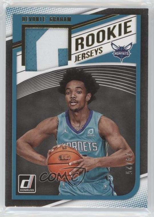 2018-19 Panini Donruss Rookie Jerseys Prime 14/25 Devonte' Graham #RJ-DGR RC i5q