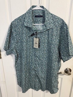 Stone Rose Men s XXL 97% Cotton Stretch Short Sleeve Button Down Shirt NWT