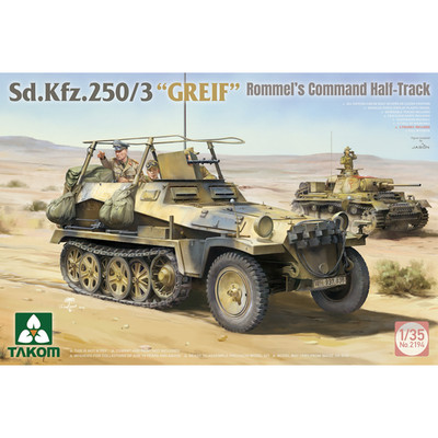 Takom Models TAK2194 1:35 Sd.Kfz.250/3 ''GREIF'' Rommel's Command Half-Track