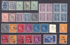 FINLAND  ^^^-x32MNH,  hingerd & used LIONS CLASSICS  @  xxxdco2141finl42