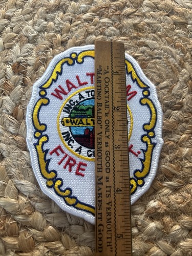 Waltham FIRE DEPARTMENT PATCH MASSACHUSETTS Rare Vtg 80s MA 5” | eBay