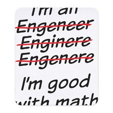 CafePress I Am Good With Math Mousepad 1144064268