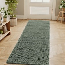 H.Versailtex Waffle Bath Mat Super Absorbent Bathroom Mats Non Slip Bath Rugs