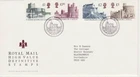 GB Stamps First Day Cover Definitive, high values  £1 to £5 castles SHS 1992
