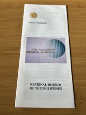 VINTAGE TRAVEL BROCHURE NATIONAL MUSEUM PHILIPPINES PROP ART 1980s RETRO