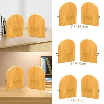 Dekorative Buchenden Bamboo Support Book Holder für Wohnzimmerstudienbüro
