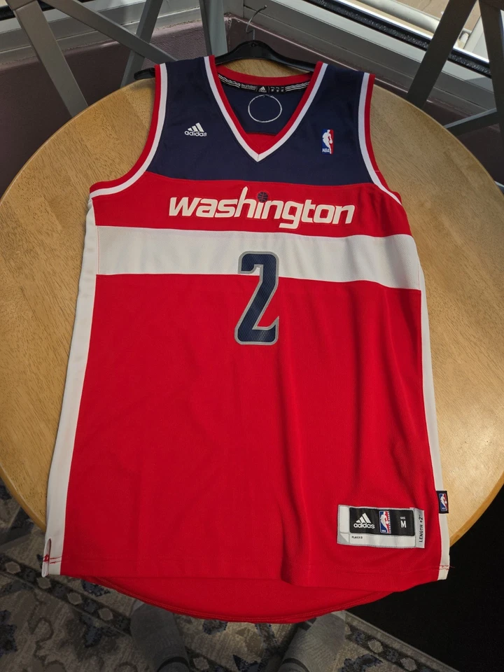 Retro Adidas NBA Washington Wizards Basketball Jersey - Medium +2 - 2 John Wall - Image 1 of 4