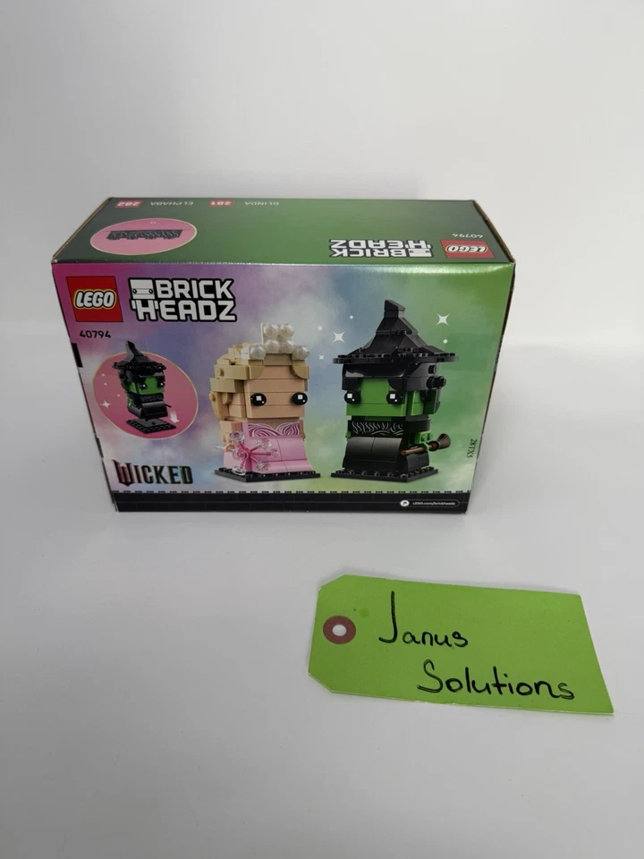 Figuras LEGO 40794 Brickheadz Wicked Elphaba & Glinda para bien nuevas en caja como nuevas Foto 2 de 2