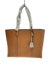 TORY BURCH Leather Tote Bag Brown Unisex Used Authentic