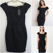 Cue size 8 Little Black Dress On Off Shoulder BNWT RRP $265