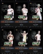 Topps WWE SLAM *DIGITAL* Royal Rumble Iconic Base Theory CM Punk Grace Saints