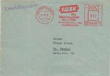 806294) Saarland FST Blg. Lavatrici Valan - TIP Werk Saarbrücken 1955